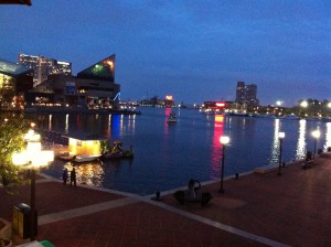 Baltimore Harbor at Sunset