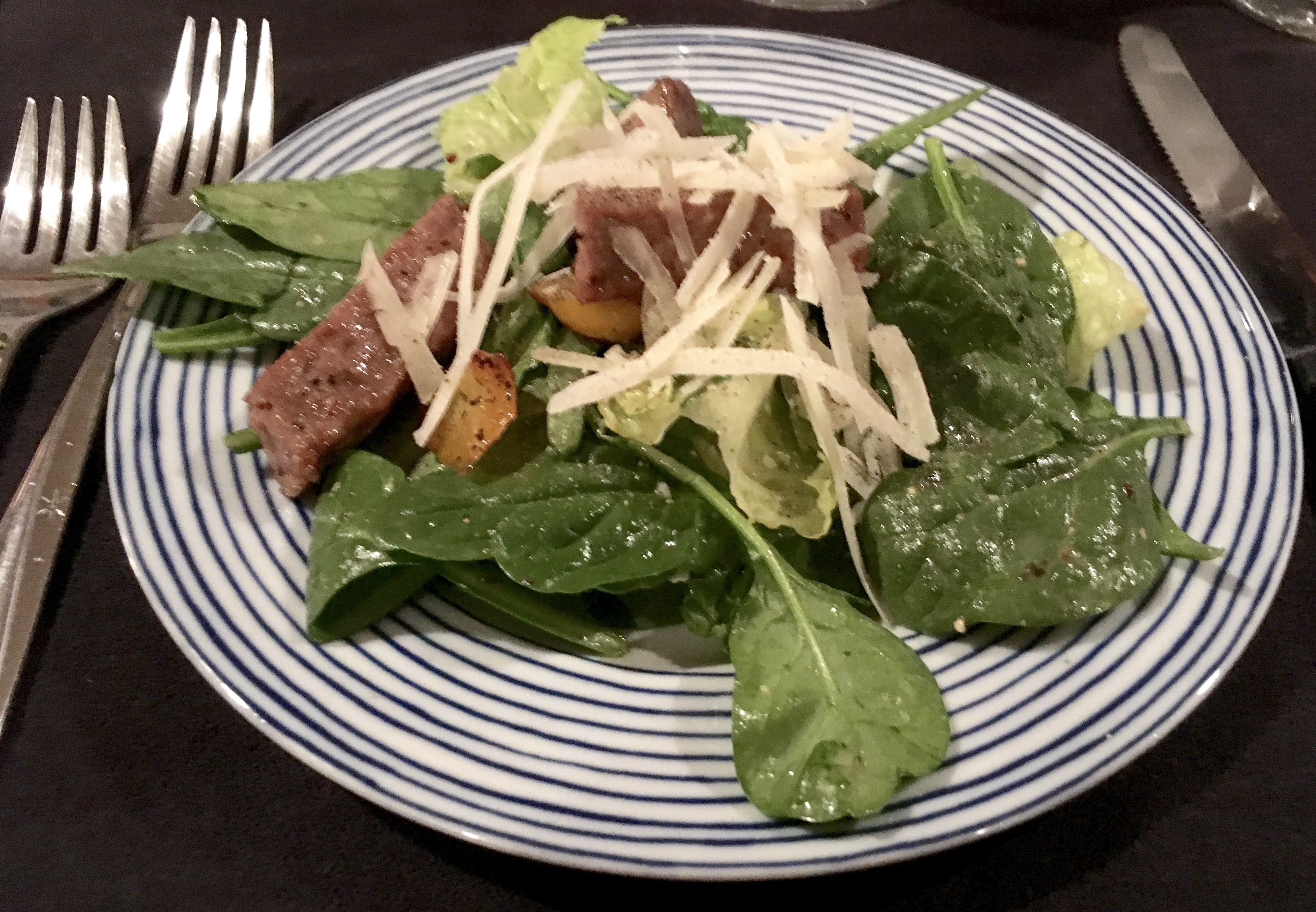 Mixed Greens with Merguez Sausage